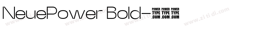 NeuePower Bold字体转换